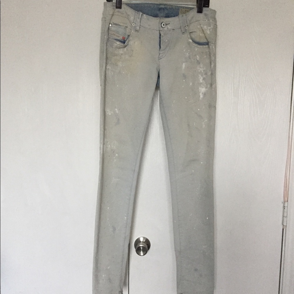Diesel Jeans / white / original paint design